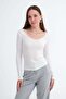 Lace Collared Modal Blouse P06099 - 4