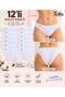 12-Pack White Bikini Panties