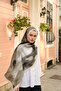 Allure Abstract Brush Pattern Tensel Shawl - 2