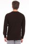 Brown Men's 100% Cotton Rice Knit Crew Neck Knitwear Sweater Trist-1207 - 4