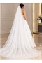 Wedding Veil - Bridal Veil Off-White 2 Meters Long 3 Meters Wide Oval Cut with Comb Heavy Dreamy Tulle - 4