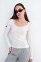 Lace Collared Modal Blouse P06099