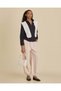 Senior Girls Navy Plain Zip-Up Sweatshirt with Scarf - 4