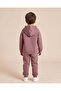 Boys Mauve Graphic Hooded Jogger Set - 3