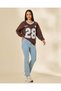 Women Brown Embellished Sweatshirt - 5
