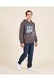 Boy Grey Rad Ride Graphic Hoodie - 2