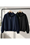 Unprinted 2-Pack Half Zipper Stand Collar Sweater