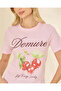 Women Pink Printed Crew Neck T-Shirt - 4