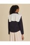 Senior Girls Navy Plain Zip-Up Sweatshirt with Scarf - 3