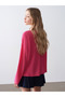 V-Neck Draped Mercerized Sweater - 3