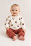 Baby Set Teddy Bear Patterned 2-Piece Top and Bottom Set Seasonal Baby Boy/Girl Set 3 6 9 12 Months - 4