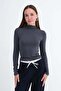 High Collar Basic Blouse B1094