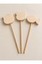 Wooden Toy 3-Piece Magic Wand, Natural Handmade, Paintable Toy - 3