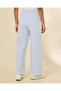 Women Blue Wide Leg Pants - 3