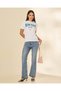 Women White New York Printed T-Shirt - 5