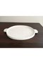 Orion Series Large Size Antique White Handmade Unbreakable Presentation Tray with Handle (33X53 cm) - 4