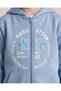Boys Blue Graphic Print Hooded Sweatshirt - 3