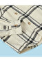 Infant Boys Ivory Checked Hooded Shirt - 3