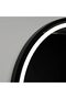 Round LED Mirror, 90cm, Orizzonte Black Frame, Basic Touch - 2