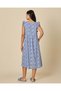 Women Blue Floral Printed Nightgown - 3