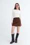 Suede Mini Skirt E02721