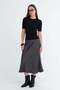 Satin Midi Skirt E16025-T3
