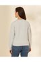 Women Grey Printed Stitch Crew Neck Sweatshirt - 3