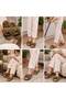 Bow Detailed Plush House Slippers Soft Insole Winter House Slippers Dowry Slippers Gift - 4
