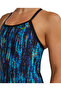 Women's Training Swimsuit Diamondfit Blue Rainbow Black - 6