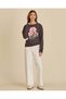 Senior Girls Brown Floral Graphic Sweatshirt - 2