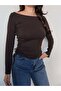 Kayık Yaka Side Tie Blouse - 2