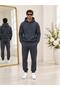 Men's 3 Thread Premium Quality Inner Ribbed Tracksuit Set - 2