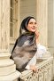 Allure Abstract Brush Pattern Tensel Shawl - 4