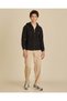 Senior Boys Black Plain Zip-Up Hooded Sweatshirt - 2