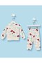 Infant Girls Ivory And Burgundy Printed Sweatshirts Pack Of 2 - 5