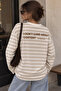 I'Dont Care Printed Long Striped T-Shirt - 2