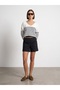 V-Neck Striped Flowy Mercerized Sweater