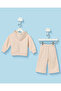 Infant Girls Pink Printed Hooded Jogger Set (2 Piece) - 4