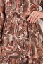 Bdart Buttoned and Belted Detail Crew Neck Maxi Dress - 2