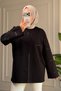 6259 - Comfortable, Casual Women's 2-Thread Embroidered Long Sweatshirt - 5