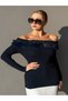 Madonna Collar Fur Detailed Knitwear Sweater - 2