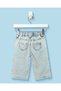 Infant Girls Blue Heart Wide Leg Jeans - 4
