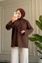 6259 - Comfortable, Casual Women's 2-Thread Embroidered Long Sweatshirt - 2