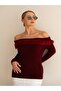 Madonna Collar Fur Detailed Knitwear Sweater - 2