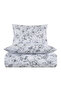 Cloud dancer single 100% cotton ranforce duvet cover set grey 57 thread (2 pieces) 160x220/50x70 grey - 4