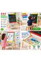 2-in-1 Wooden Blackboard & Whiteboard Easel for Kids – Double-Sided Drawing, Writing & Learning Board with Storage Tray, Chalkboard Activity Stand for Ages 3+ - 3