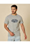 Men Grey Graphic T Shirt