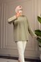 6259 - Comfortable, Casual Women's 2-Thread Embroidered Long Sweatshirt - 2
