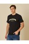 Men Black Printed T-Shirt