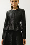 Mary Evening Jacquard Jacket Black - 7